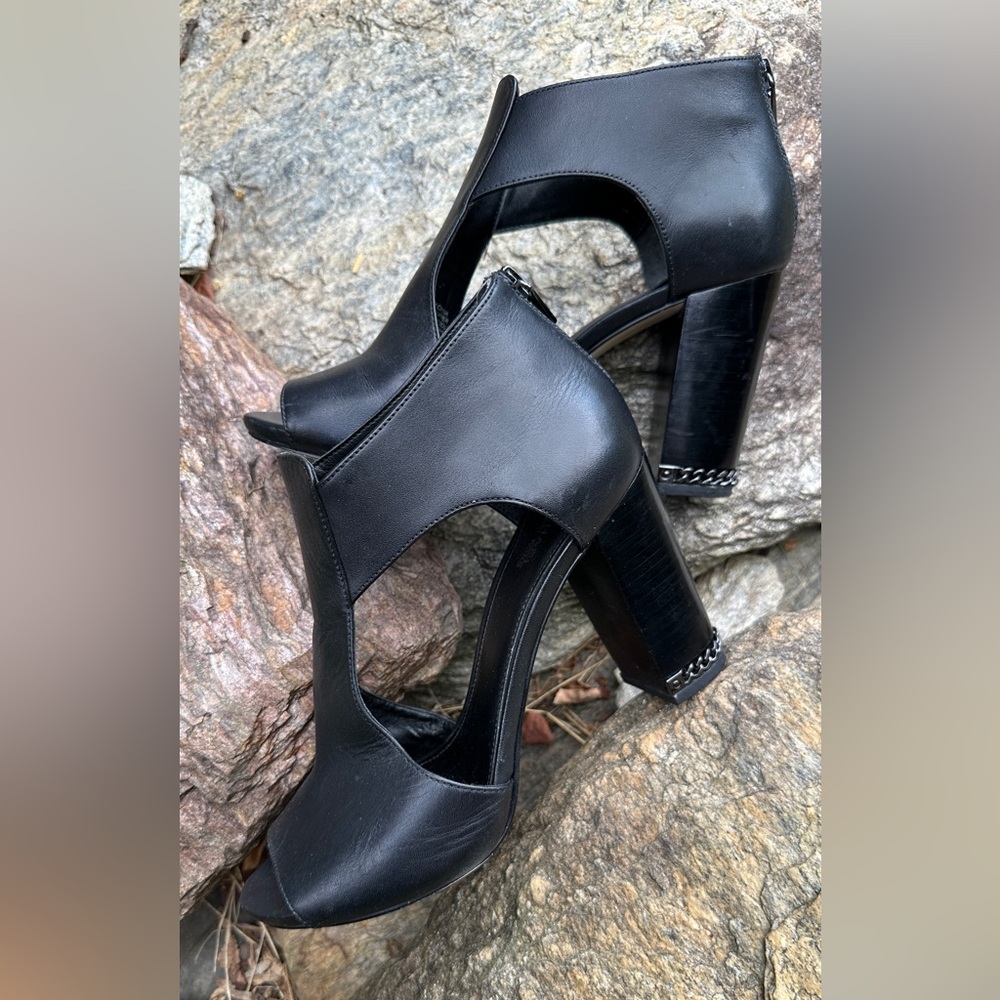 Michael Kors Black Open-Toe High Heels